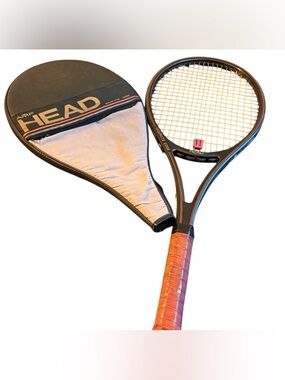 Head Vintage Tennis Racket with Brown Grip  circa 1980: Model Graphite Edge